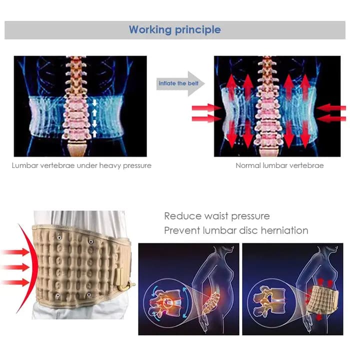 Ceinture de soutien lombaire de décompression du dos