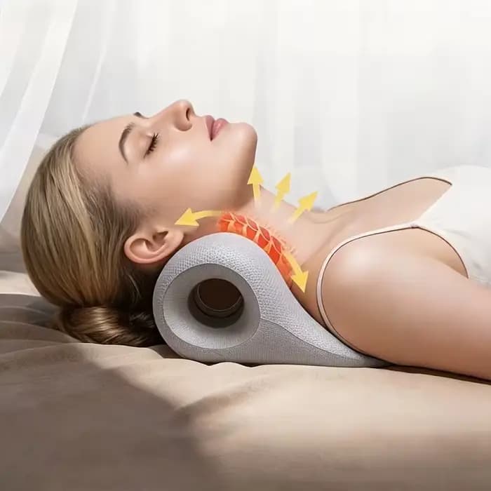 Oreiller de massage cervical – Masseur Shiatsu pour le cou et les épaules à usage domestique avec support