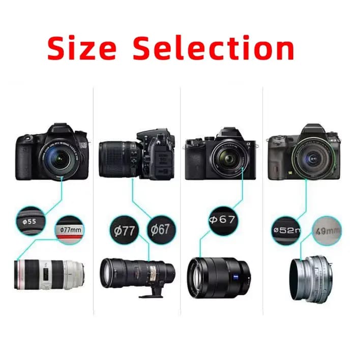 Capuchon d'objectif Nikon d'origine 40.5/49/52/55/58/62/67/72/77/82/86mm, capuchon de protection pour objectif d'appareil photo reflex numérique et hybride