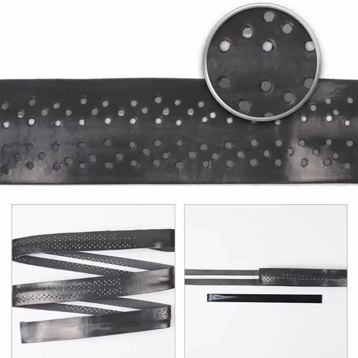 R6FE 8PCS BADMINTONS RACKETS GRIP Tennis Grip Head Overgrips Sport Tape Antislip Skidproof Sweat Bands Grip Facile à utiliser