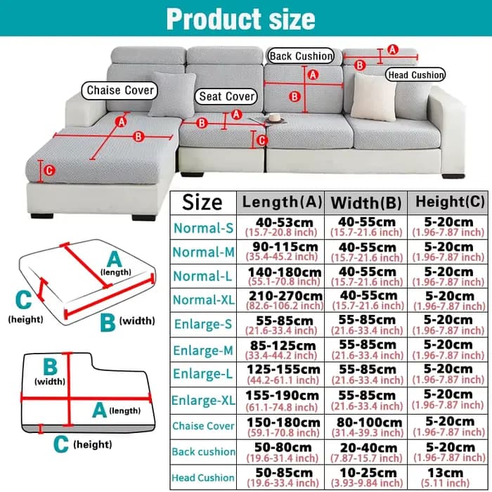 Housse de coussin de siège Jacquard résistant à l'eau imperméable élastique gris housse de canapé pour salon protecteur de meubles extensible pour animaux de compagnie enfants housse amovible anti-pou