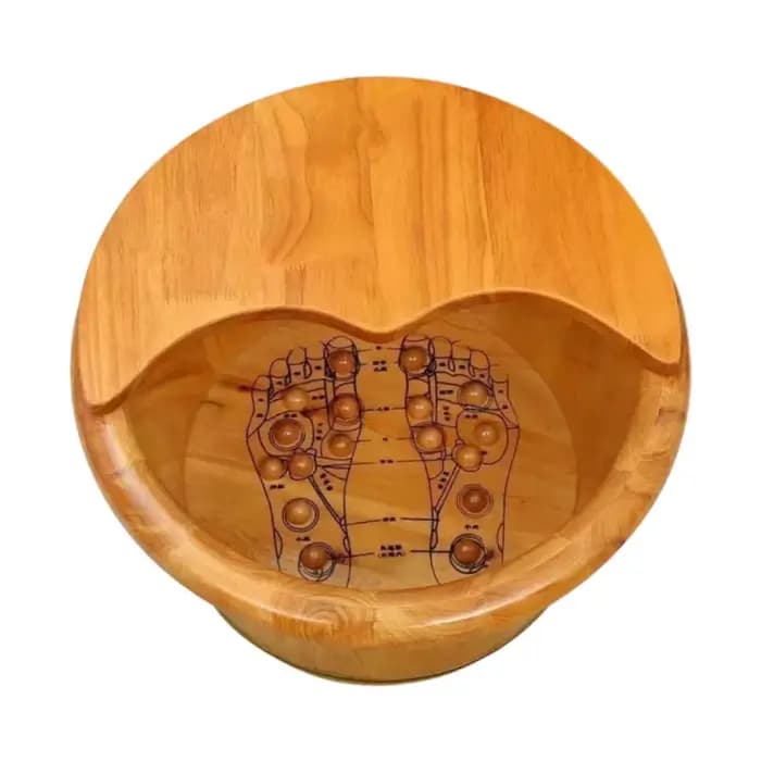 Baril de baignoire de pieds en bois avec couvercle