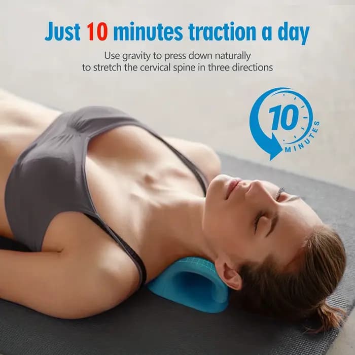 Dispositif de traction cervicale en forme de C