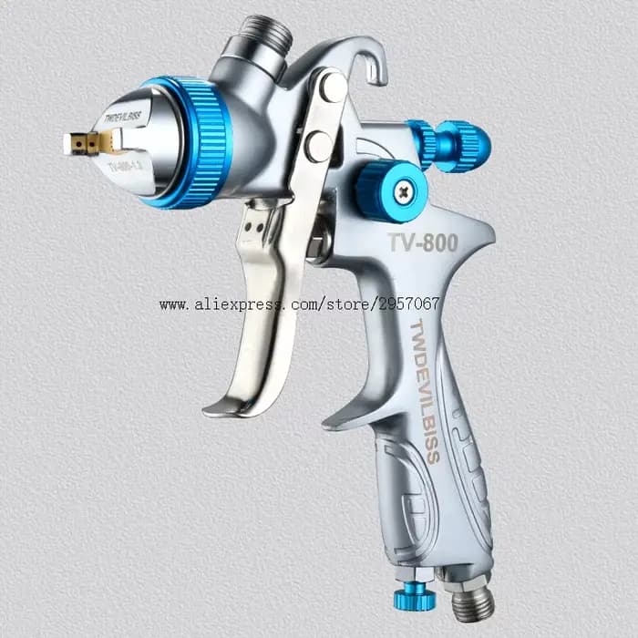 HVLP pistolet à peinture en aérosol pistolet de peinture de voiture alimentation par gravité désinfectant de peinture aérographe automobile pulvérisateurs de peinture avec tasse de peinture Isposable