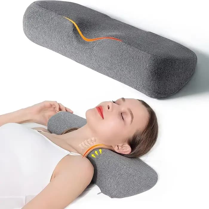Oreiller cervical, oreiller de contour en mousse à mémoire de forme