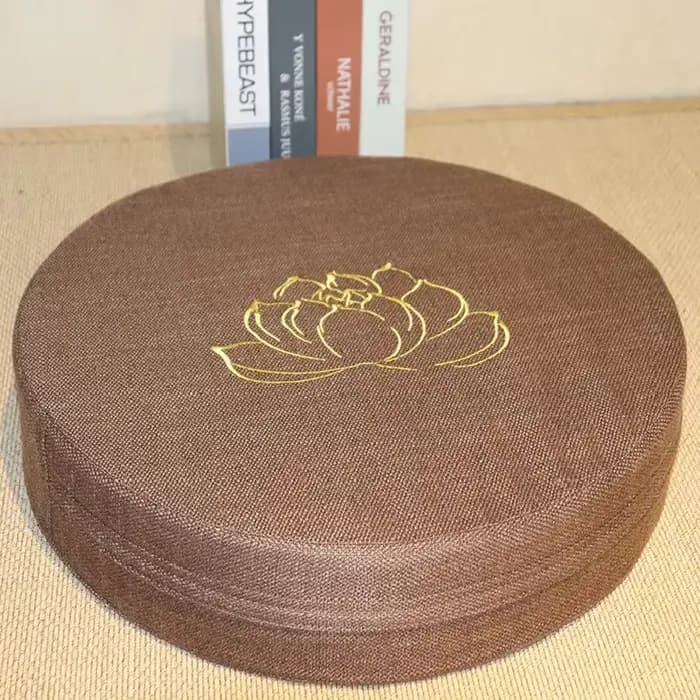 Coussin de méditation en lin 40x6 cm