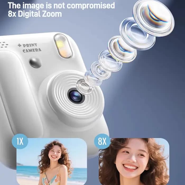 Caméra d'impression instantanée pour enfants, 5 couleurs, 1080P, papier thermique, impression Photo, jeux vidéo, cadeau pour enfants, garçons et filles