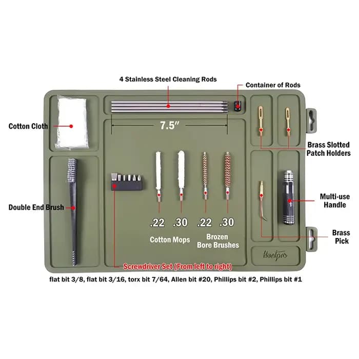 Kit de nettoyage de pistolet chaud, brosse de fusil professionnelle, Kit de nettoyage d'outils de sablage, nettoyeur Portable d'entretien pour fusil