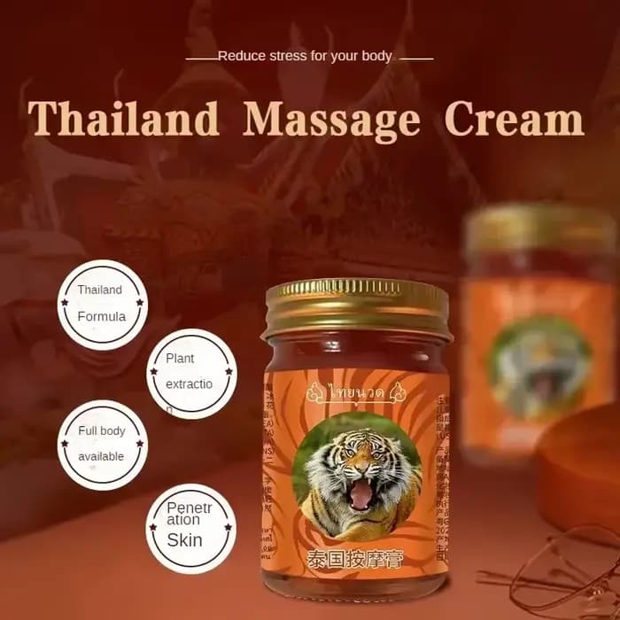 Pommade baume du tigre thaïlandais 1/2 pièces