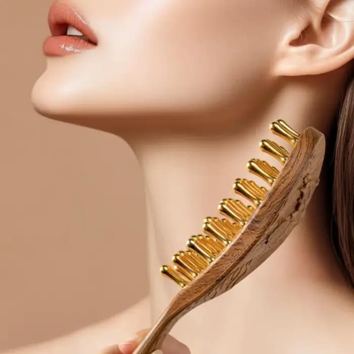 Peigne de Massage de tête à 39 dents et outil Gua Sha
