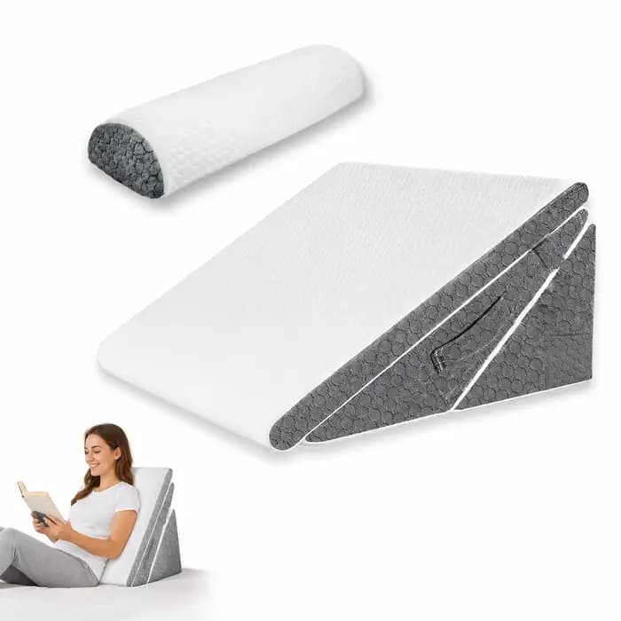 Coussin compensé réglable avec housse de soutien pour le soulagement des douleurs dorsales
