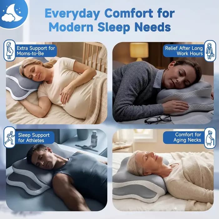Oreiller cervical ergonomique pour dormir
