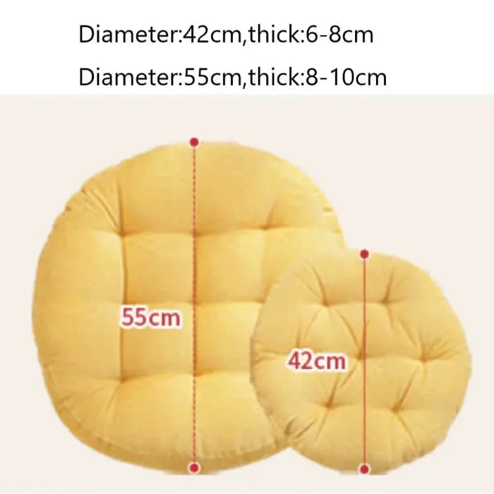Coussin de sol rond touffeté pour adultes et enfants