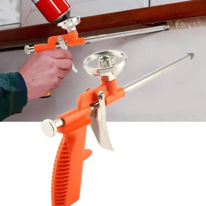 Pistolet pulvérisateur à mousse expansive, pistolet à colle mousseuse, pulvérisateur à gâchette en métal pour polyuréthane, outil de calfeutrage et d'étanchéité pour la rénovation de la maison