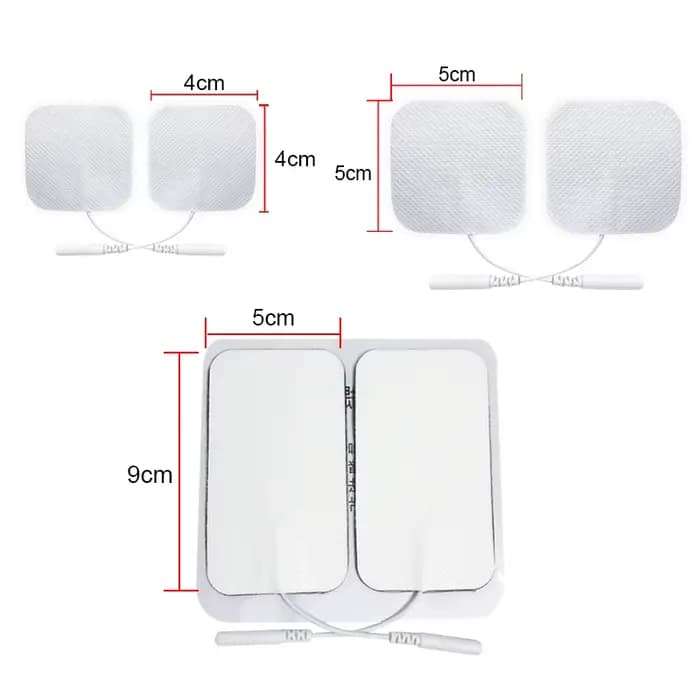 10/20 pièces Électrodes de remplacement auto-adhésives en gel et tissu non-tissé pour stimulateur musculaire et appareil de thérapie numérique TENS