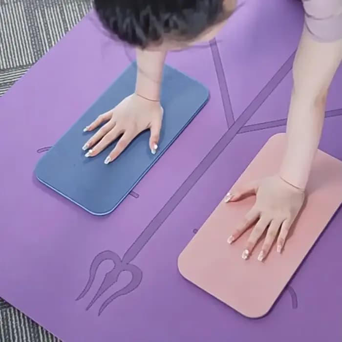 2 pièces exercice de Fitness tapis de Yoga Mini doux antidérapant