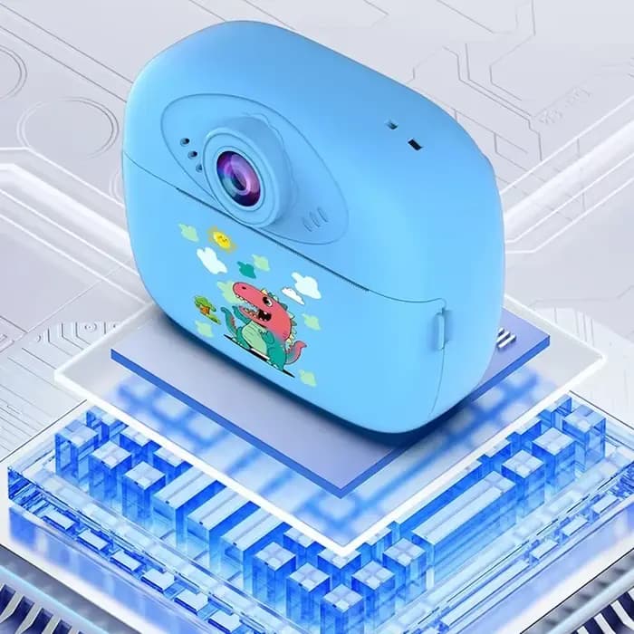 Caméra d'impression pour enfants, imprimante thermique instantanée, enregistreur vidéo intelligent numérique, double objectif, Selfie, cadeaux de vacances pour enfants