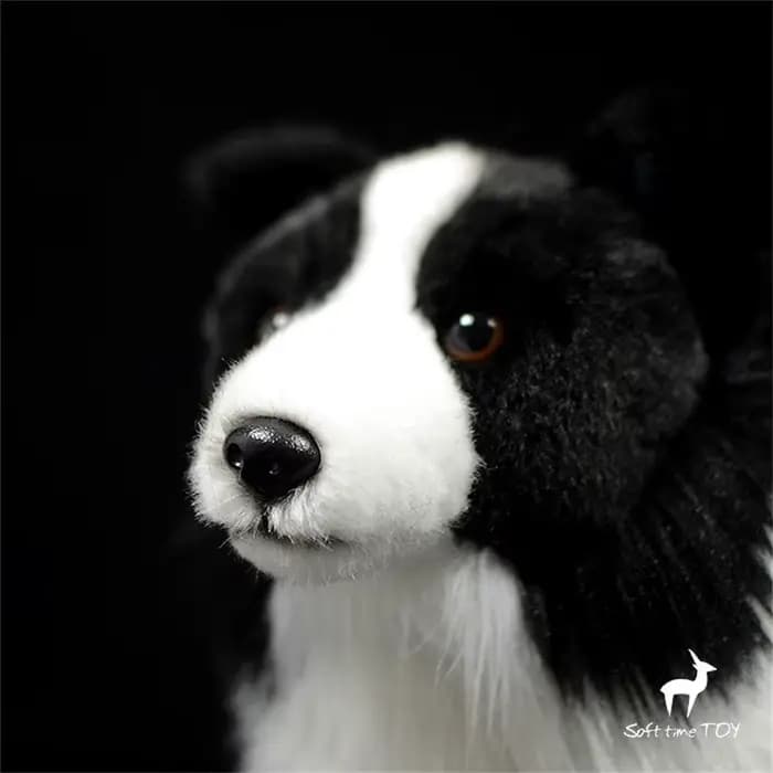 Border Collie haute fidélité Anime mignon peluche mouton chien jouets en peluche animaux réalistes Simulation peluche poupée Kawai jouet cadeaux