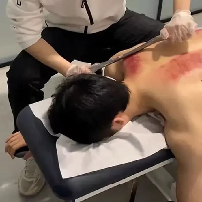 Massage de grattage Gua Sha pour grands Muscles