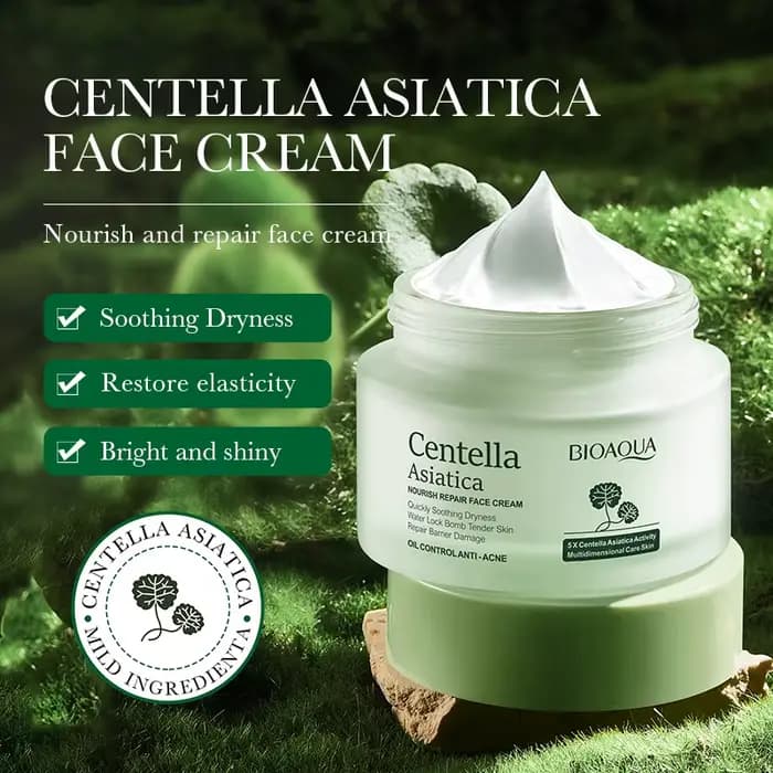 Crème pour le visage à la Centella asiatica BIOAQUA