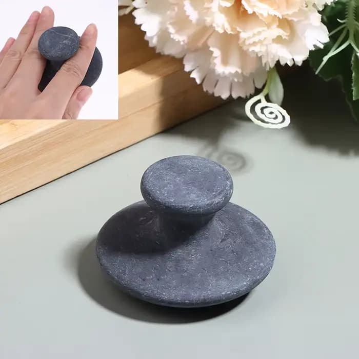 Pierre de Massage du visage en forme de champignon lisse