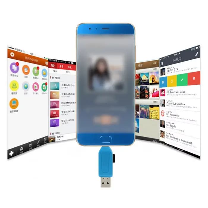 Lecteur de carte mémoire compact et léger pour téléphone, stockage Flash TF USB, lecteur de carte mémoire Plug Play, multi-systèmes pour ordinateur portable