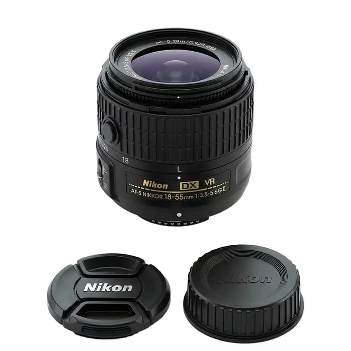 Objectif d'appareil photo reflex numérique Nikon AF-S NIKKOR DX 18-55mm f/3.5-5.6G VR II NIKON Zoom