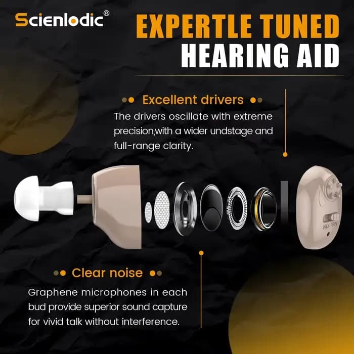 Appareil auditif aste ITE Ear, amplificateur de son pour la surdité