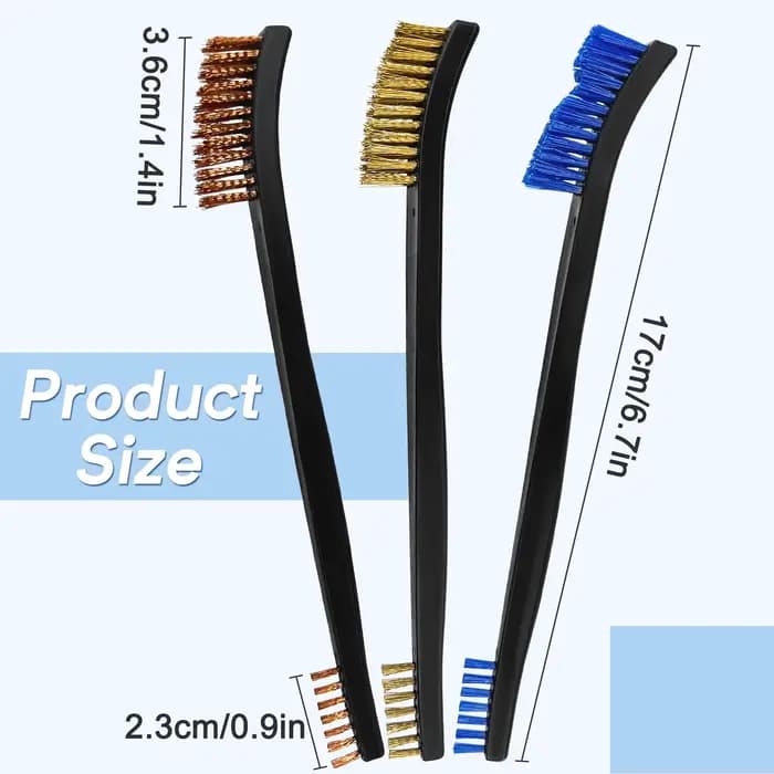 Brosse de nettoyage pour pistolet à Double extrémité, brosse métallique en Nylon et laiton, ensemble de nettoyage universel, fournitures de chasse, accessoires pour pistolet