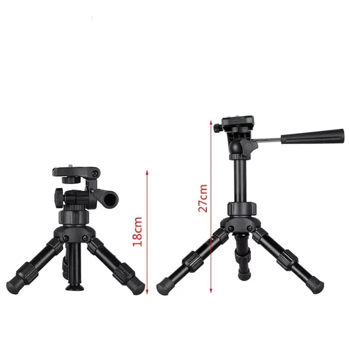 Portable photographie voyage Compact léger Smartphone Mini trépied support d'appareil photo avec tête pour appareil photo de téléphone Portable
