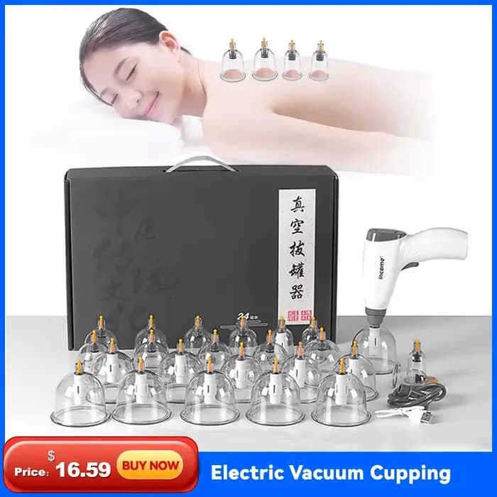 Ensemble de ventouses électriques Massage corps tasses Anti Cellulite ventouse sous vide physiothérapie masseur pots