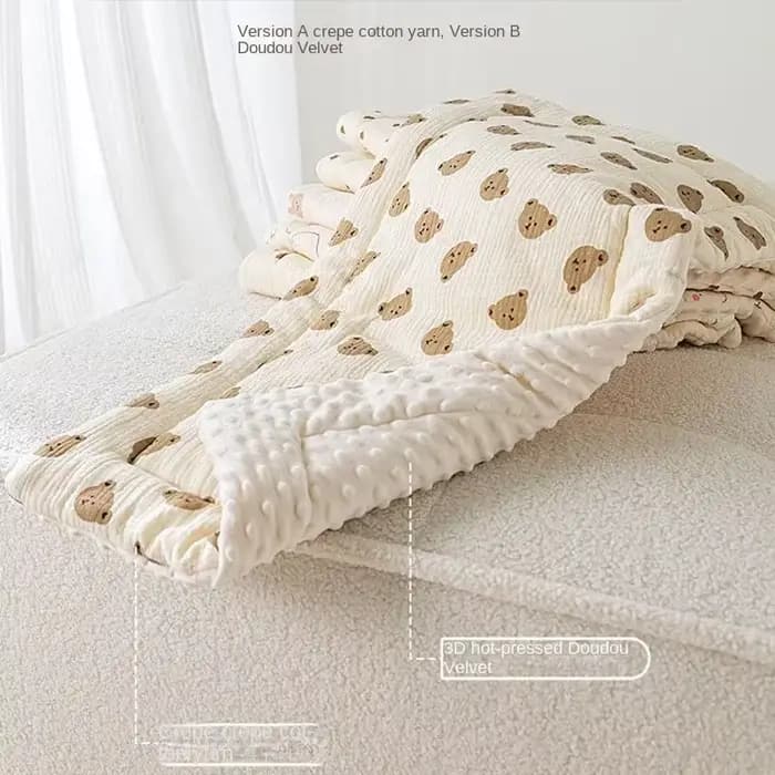 Coussin de siège de poussette pour bébé, ours de dessin animé, en coton doux, coussin de siège de voiture pour nouveau-né, tapis de matelas pour poussette pour bébé, accessoires de landau pour enfant