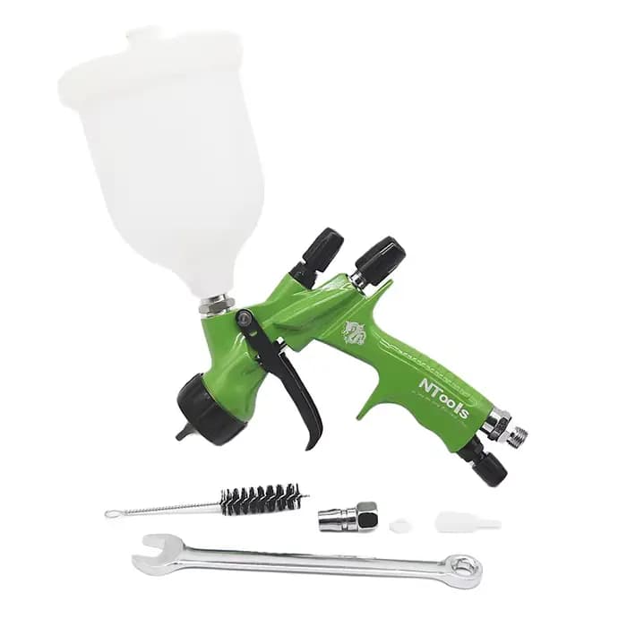 Pistolet de peinture HVLP à gravité, 1,3 mm, avec réservoir de peinture de 600 cc, pour la peinture automobile, la réparation, l'aérographe, outils pneumatiques