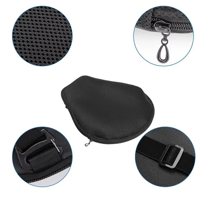 Coussin de siège gonflable pour moto, confortable, avec système de refroidissement