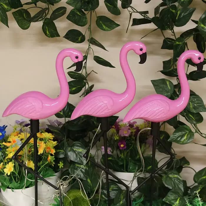 Lumière solaire de flamant rose lumière extérieure de décoration de cour LED de jardin imperméable lumière de passerelle de Patio lumière de cour de paysage debout