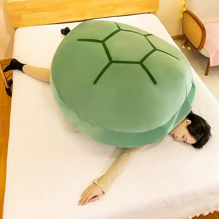 Coussin portable en forme de coquille de tortue