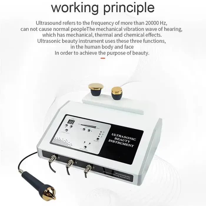 2025 la nouvelle Machine à ultrasons Portable 1 MHZ et 3 MHZ thérapie soins de la peau