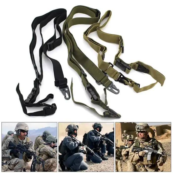 Écharpe pour pistolet tactique, tir réglable, 1/2/3 points, ceinture de cerclage pour fusil Airsoft, accessoires de chasse et de randonnée