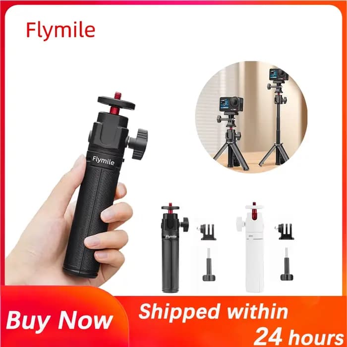Trépied pour selfie stick compatible avec DJI Action 5 Pro 4/Osmo 360/Pocket 3/4/Insta360 Ace Pro 2, accessoires de photographie pour diffusion en direct