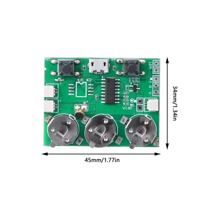 Carte de lecture audio USB statique, carte d'enregistrement de musique, puce sonore vocale, technologie sonore bricolage, carte de lecture MP3