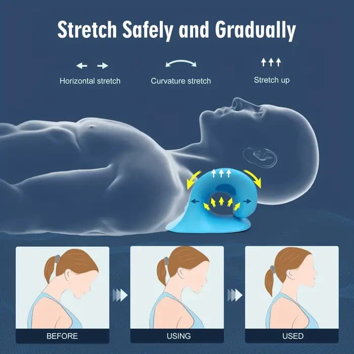 Dispositif de traction cervicale en forme de C