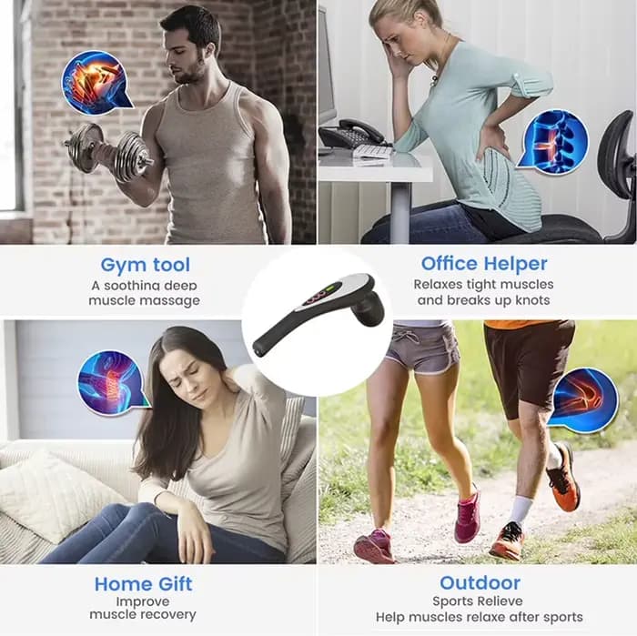 Masseur vibrant personnel Rechargeable avec 8 intensités pour les Muscles