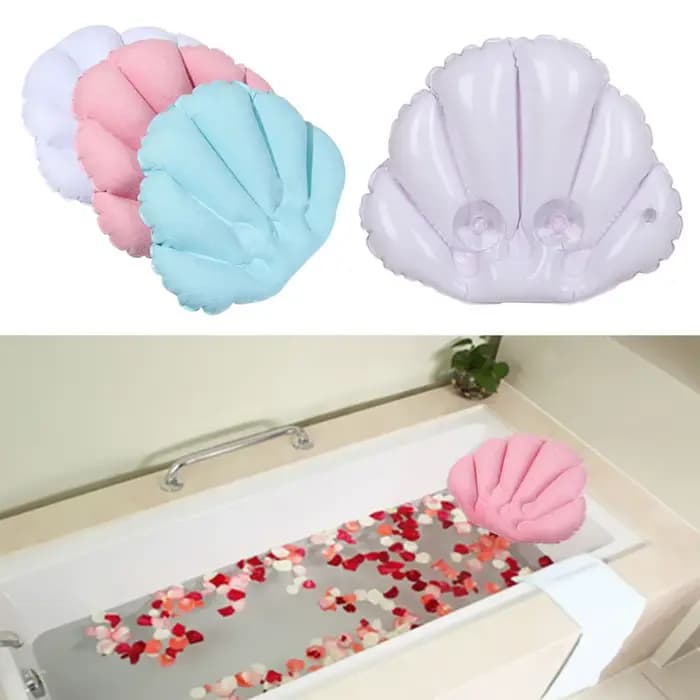 Oreiller de bain doux pour le cou avec aspiration