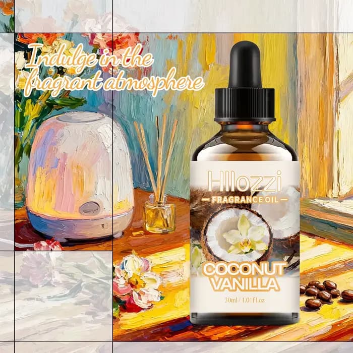 HUILE PARFUMÉE COCO VANILLE Adaptée aux soins du visage et du corps, visage, mains et ongles, à utiliser après le bain, le massage et pour les projets DIY