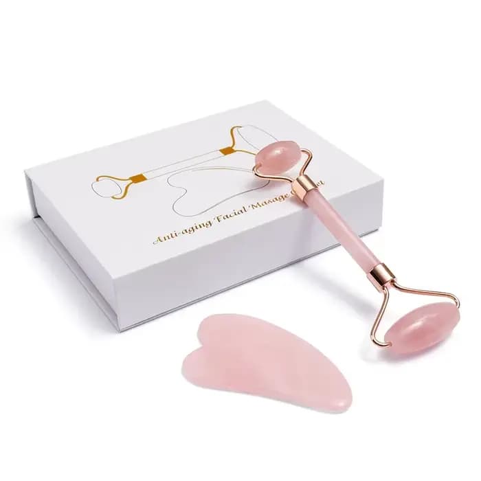 Jade Roller Gua Sha ensemble rouleau Facial masseur visage corps cou ascenseur serrer minceur outils de soins de la peau