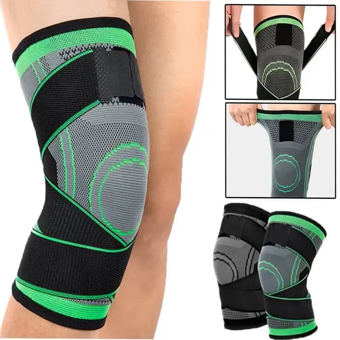 Manchon de compression du genou avec sangles réglables pour la course