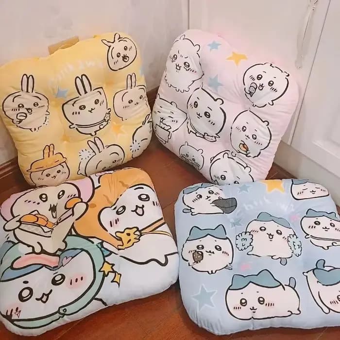 Coussin de siège mignon à motif Chiikawa Usagi, rembourré et antidérapant, pour chaise, dortoir, salle de classe, canapé, bureau, cadeau d'anniversaire