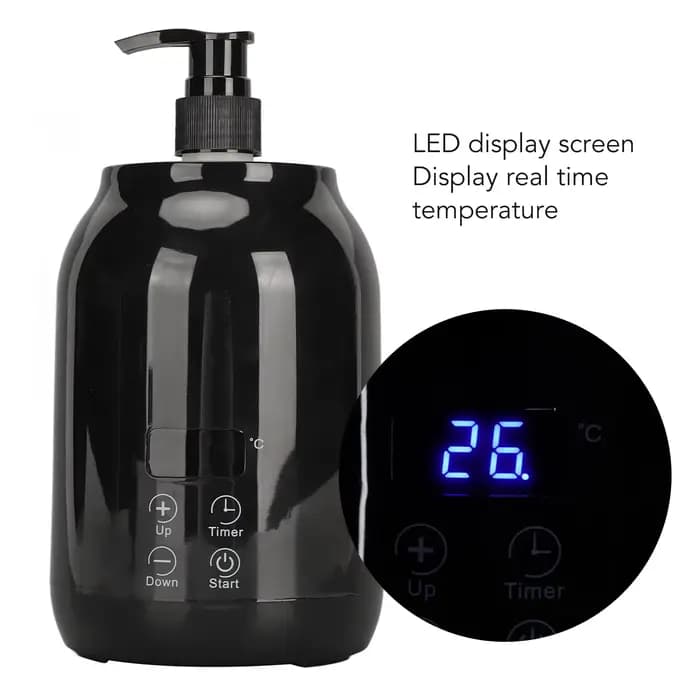 Chauffe-bouteille d'huile de Massage chauffe-huile essentielle affichage LED température ajuster