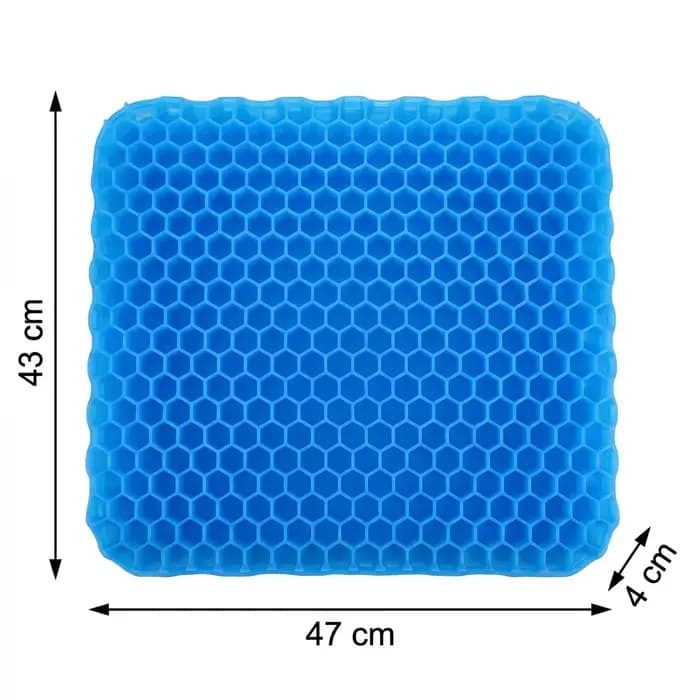 Grand coussin de siège en gel épais avec housse antidérapante