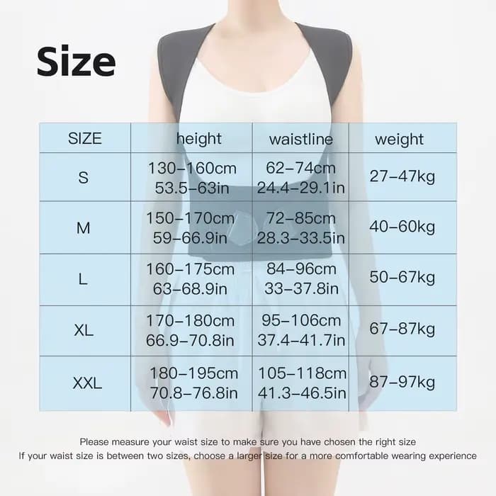 Correcteur de posture dorsal pour femmes et hommes